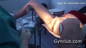 the girl xnxxmovies in the red dress at the gynecologist 