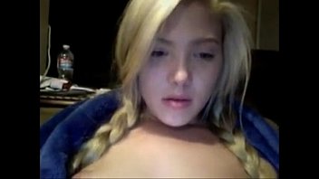 wwwgonzo blonde with long hair magy is rubbing her pussy in front of her web cam perfect girls 