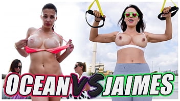 bangbros - public battle of the xvideo2 goats aletta ocean vs franceska jaimes 