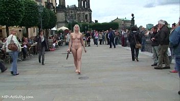 hot blonde www redporn com sandra naked on public streets 