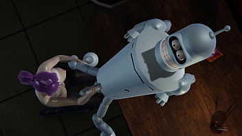 futurama - zulay henao nude leela gets creampied by bender - 3d porn 