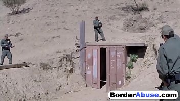 skinny latina nikki alexander sex tape hard gagging with border police cock 